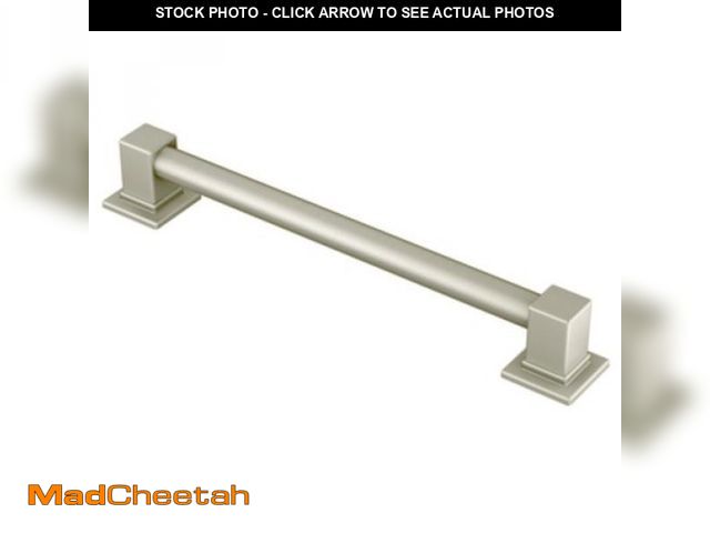 Lot 74-12029664 - Moen YG8836BN Bathroom Safety 36-Inch Stainless Steel Modern Bathroom Grab Bar, Brushed Nickel - UNU...