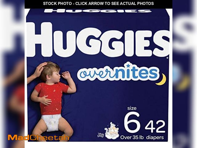 Lot 74-12399103 - Huggies Overnites Size 6 Overnight Diapers (35+ lbs), 42 Ct, Packaging May Vary - UNUSED