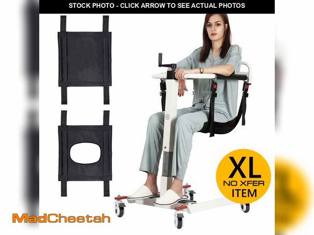 Lot 74-12630135 - Patient Lift Transfer Chair, Patient Lift Wheelchair for Home,Lightweight Bedside Bathroom Wheelchai...
