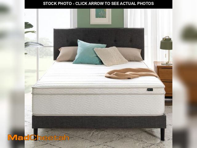 Lot 74-12149679 - ZINUS 12 Inch Foam and Spring Hybrid Mattress [New Version], Full, Fiberglass Free, Medium Firmness,...