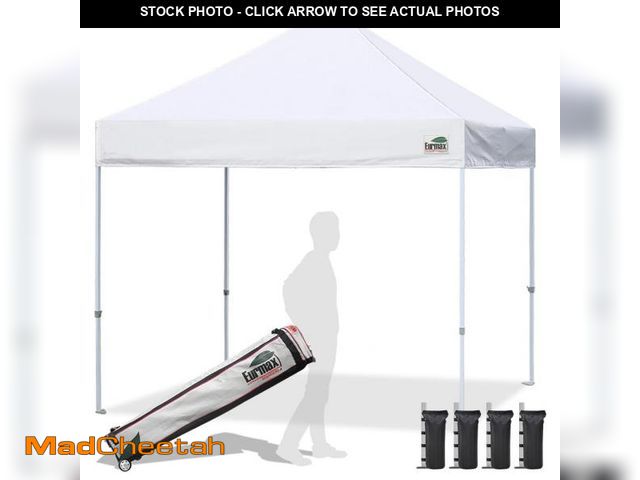 Lot 74-12241052 - Eurmax USA Standard 10x10ft Patio Pop Up Canopy Tent for Outdoor Events Commercial Instant Canopies ...