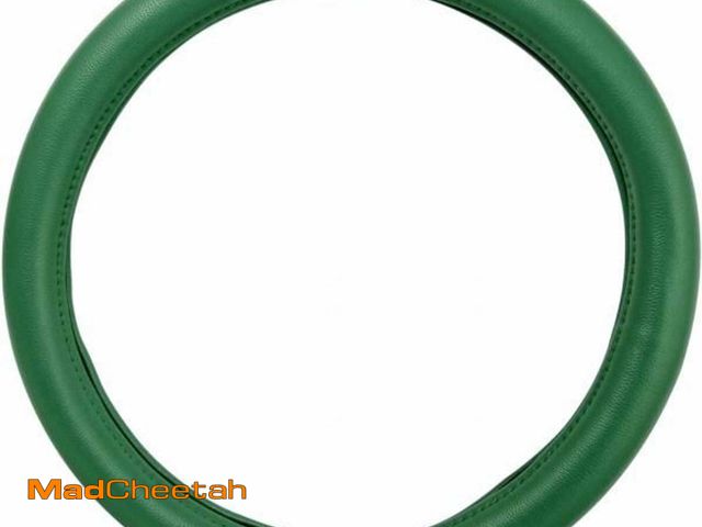 Lot 74-11561891 - GG Grand General 54076 18 inches Deluxe Steering Wheel Cover Full Green with Green Stitching - UNUSE...