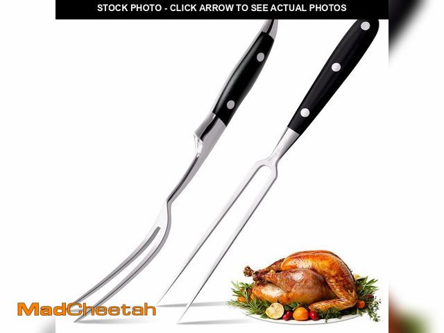 Lot 74-13956862 - 2 Pcs Carving Fork for Meat Ã¢â¬â 12 Inch Stainless Steel Meat Forks for Kitchen, Heat-Resistant ...