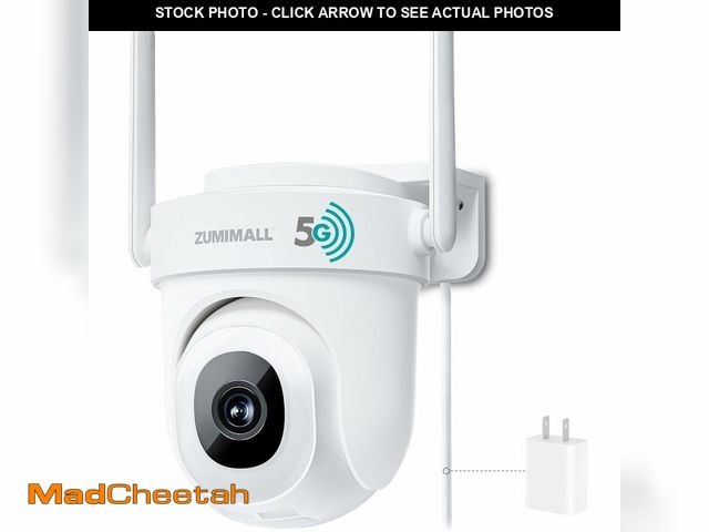 Lot 74-12707941 - ZUMIMALL 5MP Security Camera Outdoor - 2.4G/5G WiFi, Wired Camera 24/7 Recording | AI Motion &amp; N...