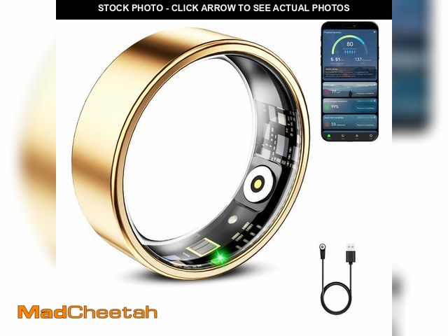 Lot 74-13952393 - Mirlray Smart Ring for Women &amp; Men, Smart Ring Health Tracker, Blood Oxygen &amp; Heart Rate Mon...