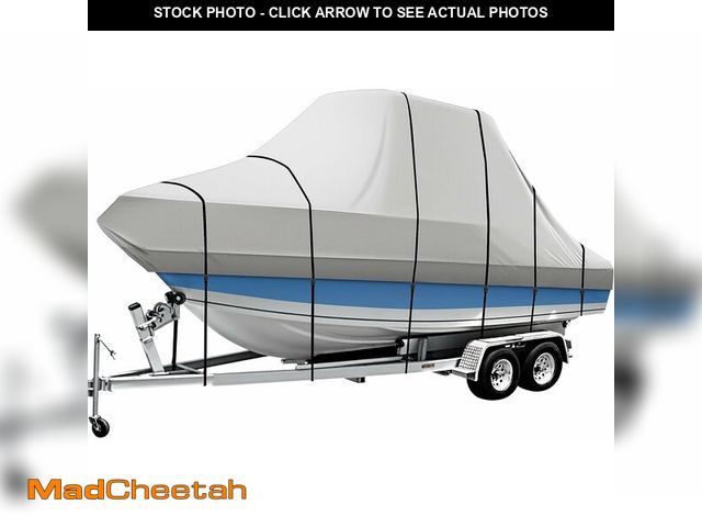 Lot 74-13709827 - iCOVER T-Top Boat Cover, 600D Heavy Duty Marine Grade Waterproof Tear Resistant, Hard Top/T Top Boat...