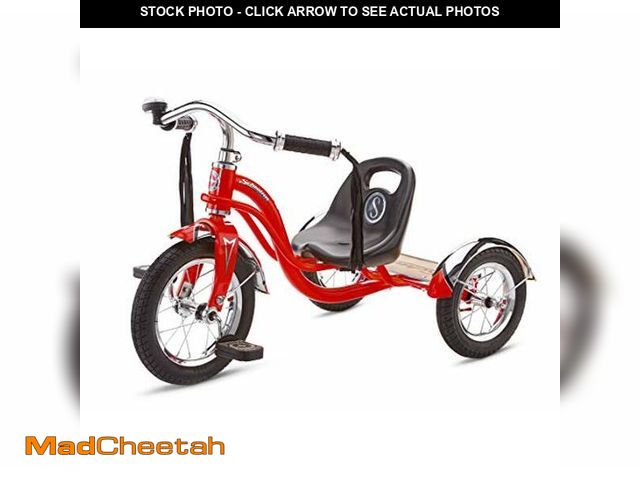 Lot 74-12695878 - Schwinn Roadster Tricycle, 12 Inch Front Wheel Bike for Kids Ages 2-4, Low Center of Gravity, Retro ...