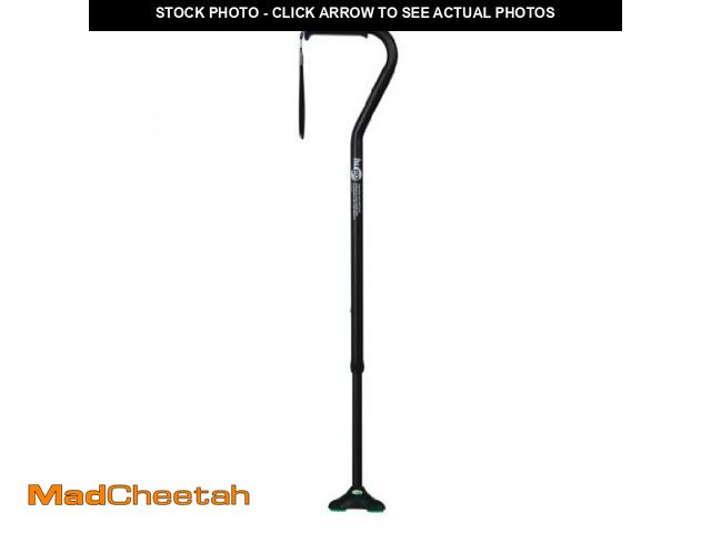 Lot 74-12510259 - Hugo Mobility 731-857 Adjustable Offset Quadpod Walking Cane with Ultra Stable Cane Tip, Ebony - UNU...