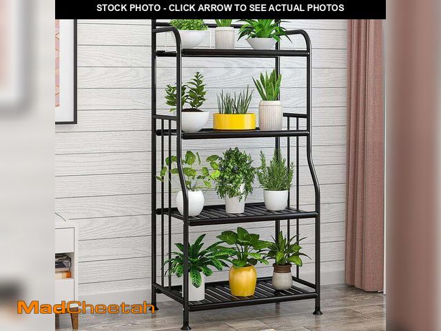 Lot 74-13818264 - Plant Stand, 4 Tier Metal Plant Stand Flower Pots Holder Storage Shelf, Flower Stand Plant Display f...