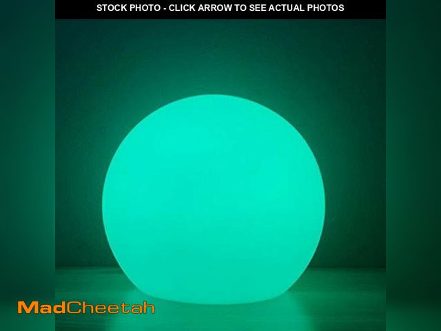 Lot 74-10822740 - Borelor LED Ball Light, 6-Inch Rechargeable &amp; Remote Control Globe Lights 16 RGB Colors Changing...