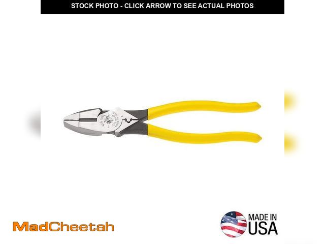 Lot 74-13691908 - *DIRTY* Klein Tools 9 in. High Leverage Side Cutting Pliers with Crimping Die *DIRTY*  - USED