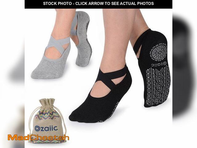 Lot 74-13953134 - Ozaiic Pilates Socks for Women Non Slip Grip, Yoga Socks with Grippers for Barre, Hospital, Ballet, ...