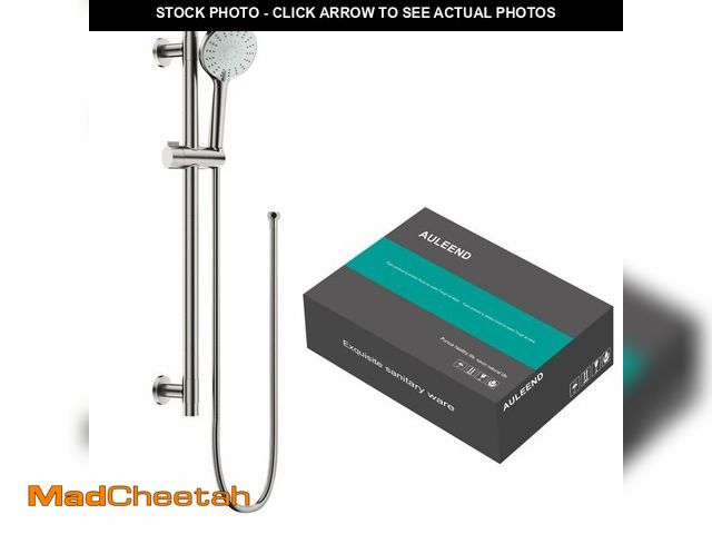 Lot 74-14378115 - AULEEND Shower Slide Bar Handheld Shower Head with Hose, 5-Function Hand Shower with Wall MountÃ¯Â¼Å...