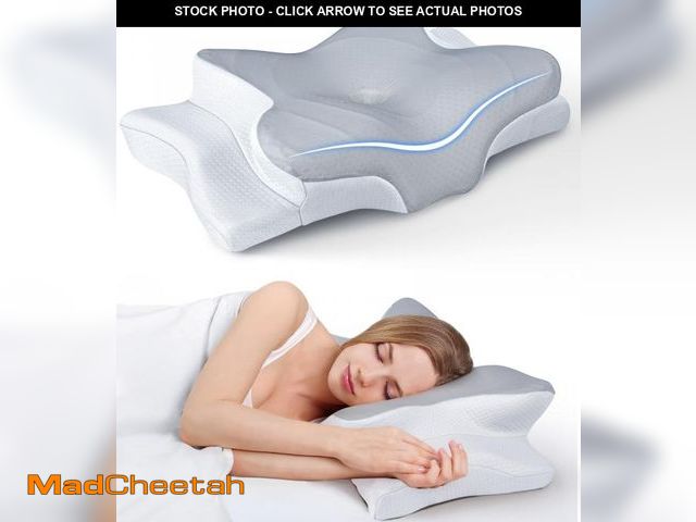 Lot 74-11558130 - Ultra Pain Relief Cooling Pillow for Neck Support, Adjustable Cervical Pillow Cozy Sleeping, Odorles...