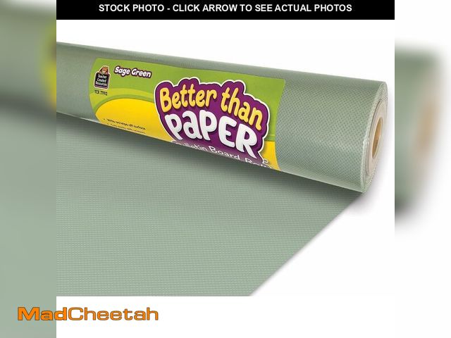 Lot 74-14305918 - Teacher Created Resources Sage Green Better Than Paper Bulletin Board Roll (TCR77912) - UNUSED