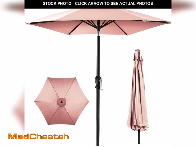 Lot 74-12692835 - Best Choice Products 10ft Outdoor Steel Polyester Market Patio Umbrella w/Crank, Easy Push Button, T...