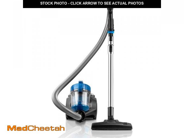 Lot 74-12424680 - Eureka Bagless Canister Vacuum Cleaner with Cord Rewind, Blue - UNUSED