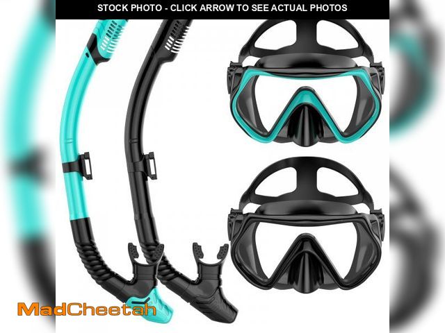 Lot 74-12121088 - Snorkeling Gear for Adults, Dry-Top Snorkel Set Scuba Diving mask, Snorkel Mask, Panoramic Anti-Leak...