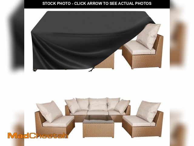 Lot 74-13540484 - BALEINE Patio Furniture Covers, 108Ãâ82 Outdoor Furniture Cover Waterproof, Heavy Duty Oxford Pat...