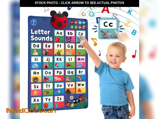 Lot 74-12714027 - LEARNING BUGS Press to Learn Phonics, Interactive Letters and Sounds Talking Poster, Preschool &amp;...