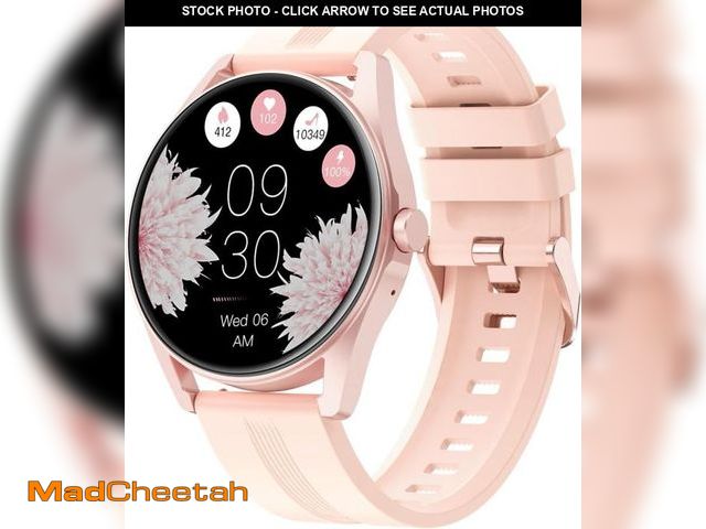 Lot 74-12327483 - HUAKUA Smart Watches for Women Men (Answer/Make Calls) Compatible with iPhone/Android Phones, Round ...