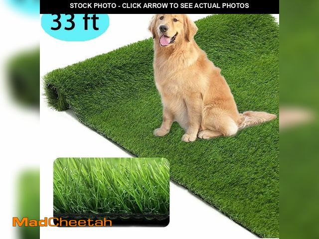 Lot 74-14351505 - Petoto 3.3ft x 33ft Realistic Artificial Grass Turf Lawn, Indoor Outdoor Garden Lawn Landscape Synth...