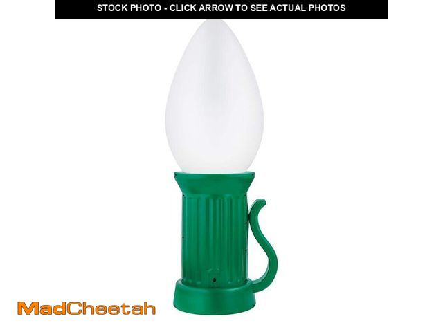 Lot 74-13047213 - 3 ft. Battery Operated LED Jumbo White Bulb Holiday Yard Decoration - UNUSED