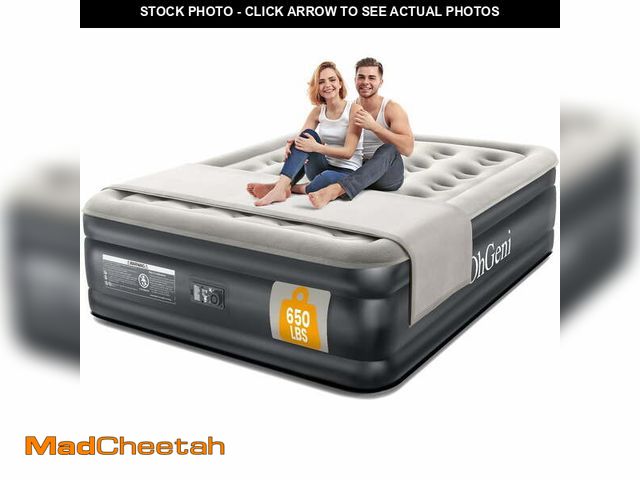 Lot 74-12764273 - OhGeni Queen Air Mattress with Built in Pump, 18 Raised Blow Up Mattress, Low Noise Surface Portable...