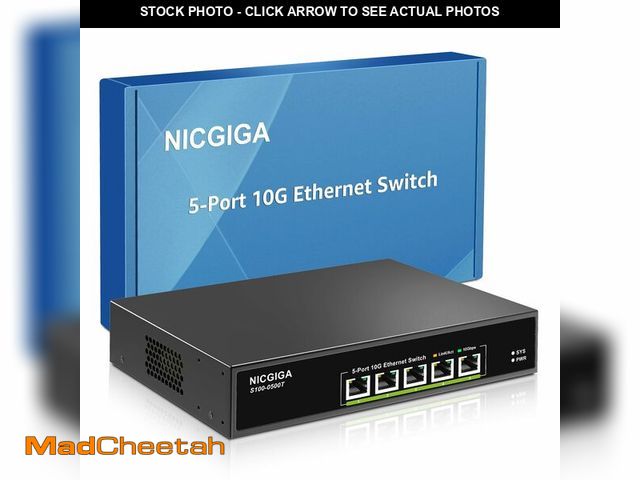 Lot 74-13451293 - 5 Port 10G Ethernet Switch Unmanagedwith 5X 10Gb Base-T RJ45 Ports NICGIGA 10Gbps Network Switch Eas...