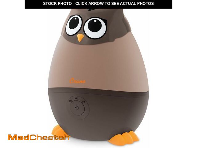 Lot 74-12695477 - Crane Ultrasonic Humidifiers for Kid's Room and Baby Nursery, .5 Gallon Cool Mist Air Humidifier, Ow...