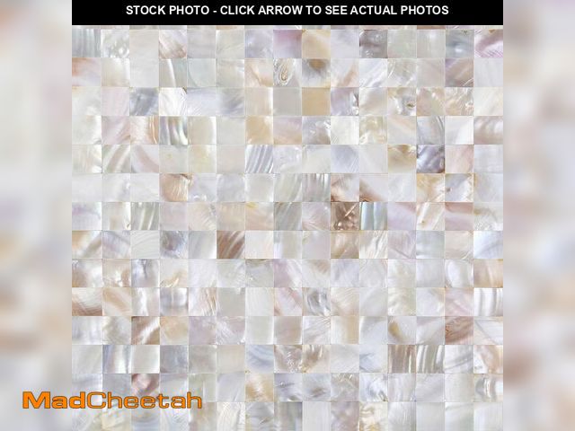 Lot 74-14268944 - KASARO Peel and Stick Backsplash, Mother of Pearl Mosaic Shell Tiles, Self-Adhesive Wall Tile for Ki...