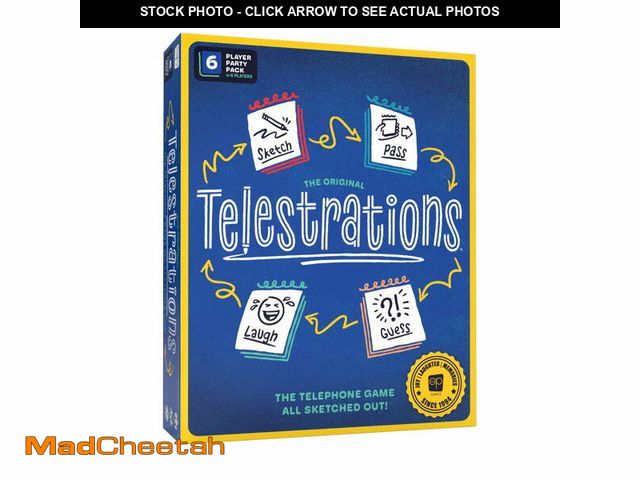 Lot 74-12885193 - Telestrations 6 Player 2nd Edition Board Game, Award Winning Hilarious and Unpredictable Must Have P...