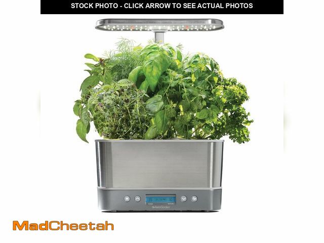 Lot 74-12873635 - AeroGarden Harvest Elite Indoor Garden Hydroponic System with LED Grow Light and Seed Kit, Holds up ...