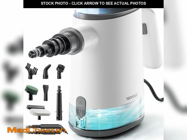 Lot 74-14053489 - TEEVOGO Handheld Steam Cleaner, 15s Fast Heating, Adjustable Steam, 650mL Large Water Tank, Pressuri...