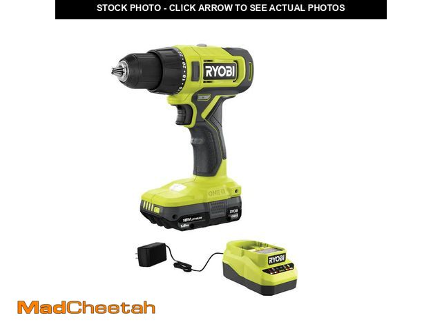 Lot 74-12790113 - Ryobi 18V ONE+ Lithium-Ion Cordless Drill/Driver Kit With 1.5 Ah Battery And Charger - UNUSED