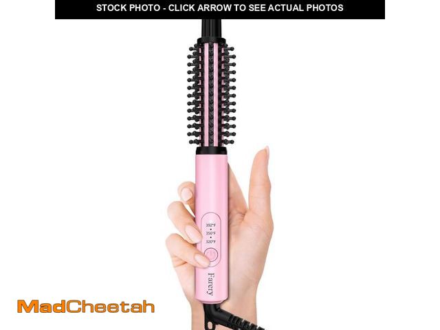 Lot 74-12306428 - FARERY Mini Thermal Brush 3 Temperature Adjustable, 3/4 Inch Travel Curling Iron for Short Hair, Hea...