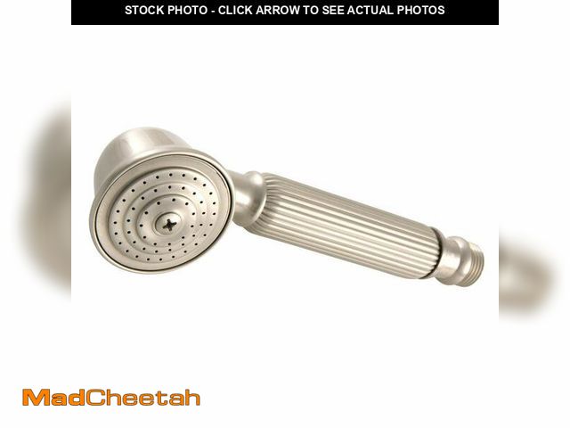 Lot 74-13473681 - Kingston Brass K107A8 Vintage Single Function Round Hand Shower in Brushed Nickel - USED