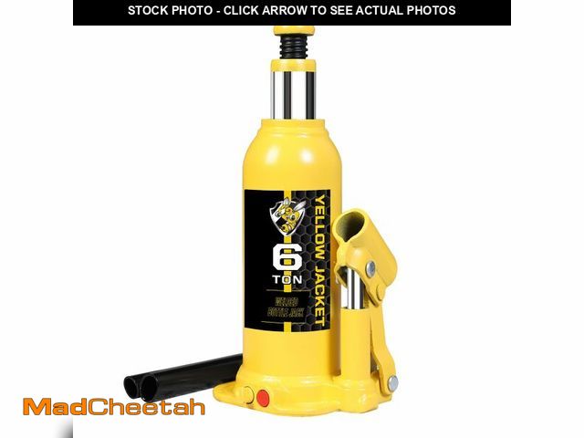Lot 74-14054848 - YELLOW JACKET 6 Ton Muti-Directional Welded Bottle Jack(12,000lb) for Car, Pickup, Truck, RV, Auto R...