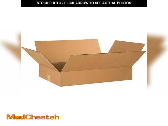 Lot 74-13331758 - SHIP NOW SUPPLY 24x16x4 Flat Corrugated Boxes, Flat, 24L x 16W x 4H, Pack of 25 | Shipping, Packagin...