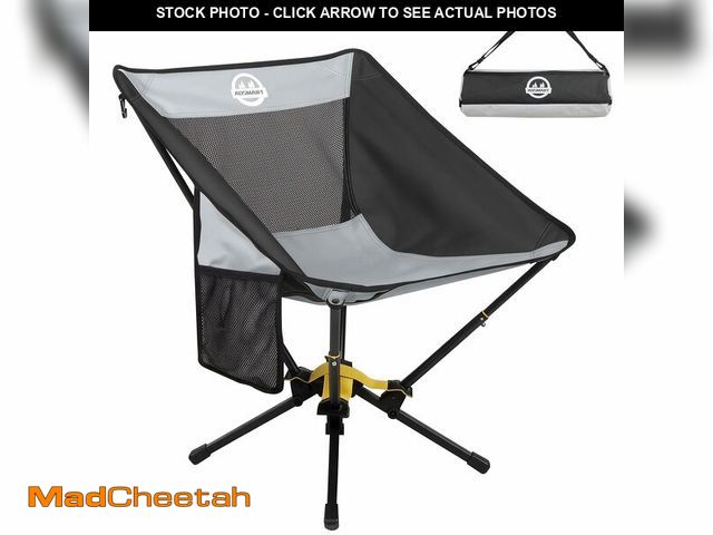 Lot 74-14056379 - ADSMART Portable Camping Chair Lightweight Folding Chair for Camping - Outdoor Chair Supports 300 Lb...