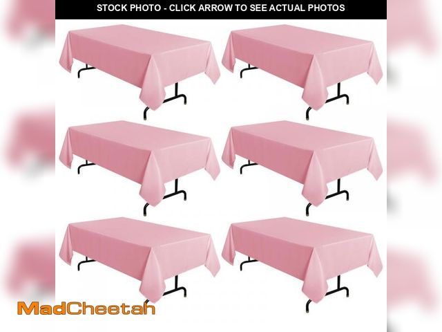 MadCheetah.com - Lot 74-12120546 - sancua 6 Pack Pink Tablecloth 60 x ...