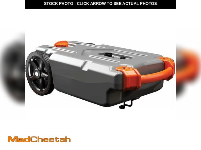 Lot 74-12954116 - Camco Rhino 21-Gallon RV Portable Waste Tank - Features Large Heavy-Duty No-Flat Wheels &amp; Low Dr...