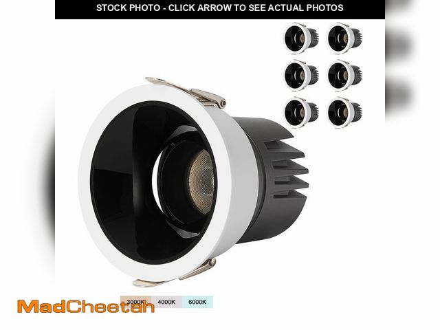 Lot 74-12699763 - CXWV 3 Inch LED Recessed Downlight,7W Dimmable Anti-Glare Ceiling Light with Driver, CRI92 560LM,300...