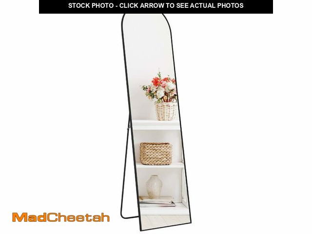 Lot 74-13774173 - CONCETTA 59"x16" Arched Full Length Mirror, Full Body Standing Mirror Floor Mirrors, Black - UNUSED