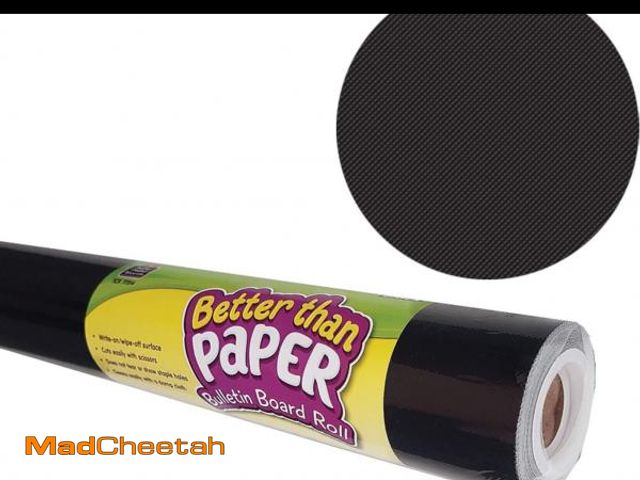 Lot 74-12399372 - Teacher Created Resources Better Than Paper Bulletin Board Roll, 4' x 12', Black, 4 Rolls - UNUSED