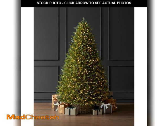 Lot 74-12826391 - Home Decorators Collection 7.5 ft. Eastcastle Twinkling Balsam Fir LED Pre-Lit Artificial Christmas ...