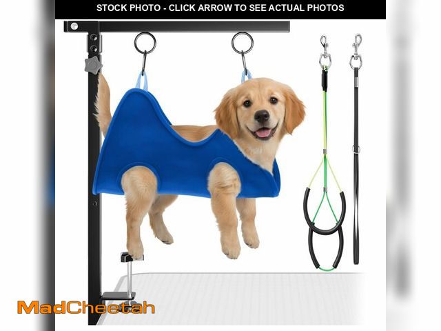Lot 74-14205834 - Adjustable Foldable Dog Grooming Arm with Clamp, 26Ã¢â¬â40 in Height, Safety Hammock &amp; No-Sit...