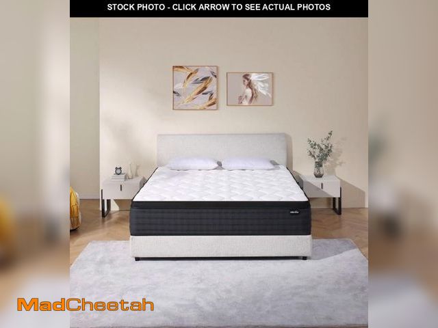 Lot 74-12359203 - DEHIJU Queen Size Mattress, 12 Inch Hybrid Memory Foam Queen Mattress in a Box, Pressure Relief, Med...