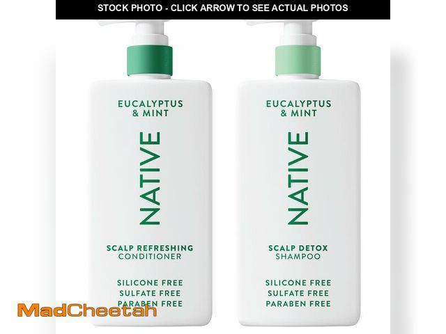 Lot 74-14150806 - Native Scalp Detox Shampoo and Conditioner, Eucalyptus &amp; Mint, Naturally Derived Ingredients | A...