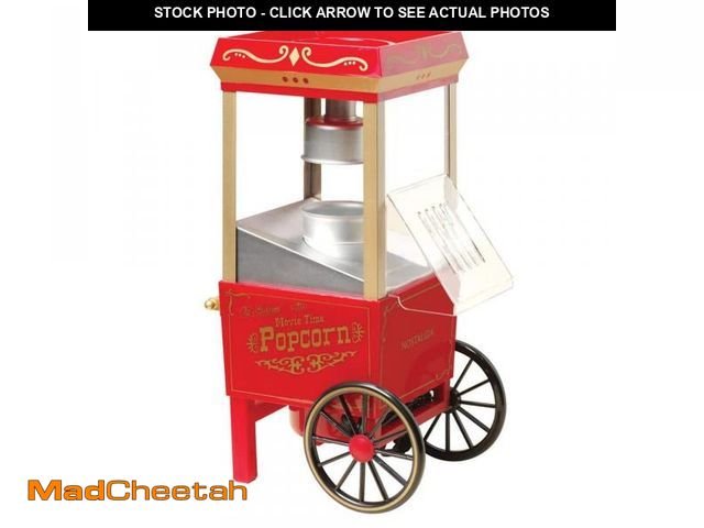 Lot 74-12032392 - *SEE DETAILS* Nostalgia 1040-Watt 96 oz. Red Hot Air Popcorn Maker *SEE DETAILS*  - USED
